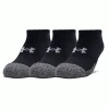 UNDER ARMOUR HEATGEAR® NO SHOW GOLF SOCKS 3 PACK – BLACK