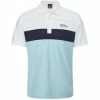 Oscar Jacobson Durham Tour Golf Polo Shirt Mens Small White/Navy