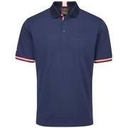Oscar Jacobson Marsden Golf Polo Shirt Mens Medium Navy