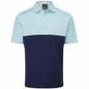 Oscar Jacobson Whitby Golf Polo Shirt Mens Medium Navy Marl