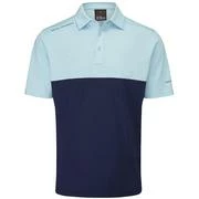 Oscar Jacobson Whitby Golf Polo Shirt Mens Medium Navy Marl