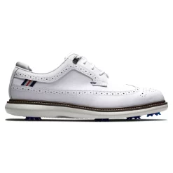 FOOTJOY FJ TRADITIONS 57910 GOLF SHOES – WING TIP WHITE