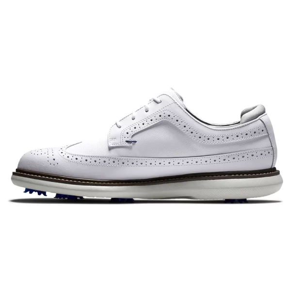 FOOTJOY FJ TRADITIONS 57910 GOLF SHOES – WING TIP WHITE - Image 4