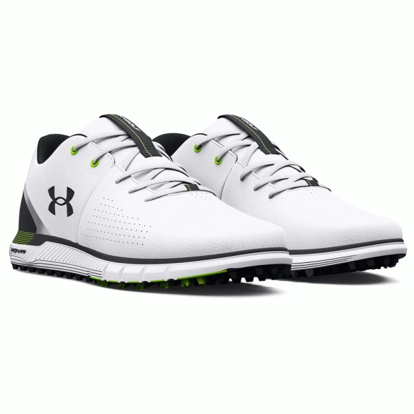 UNDER ARMOUR HOVR FADE 2 SL GOLF SHOES – WHITE / BLACK - Image 3