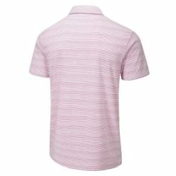 Ping Alexander Golf Polo Shirt Mens Medium White/Rasberry
