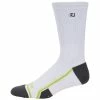 FOOTJOY TECH D.R.Y. GOLF CREW SOCKS – WHITE