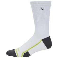 FOOTJOY TECH D.R.Y. GOLF CREW SOCKS – WHITE