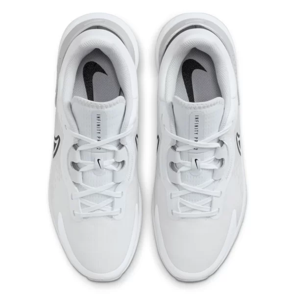 NIKE REACT INFINITY PRO 2 GOLF SHOES – WHITE / PLATINUM - Image 4