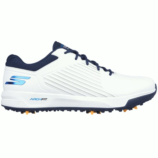 SKECHERS GO GOLF ELITE VORTEX GOLF SHOES – WHITE / NAVY