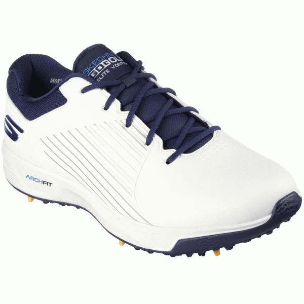 SKECHERS GO GOLF ELITE VORTEX GOLF SHOES – WHITE / NAVY - Image 3