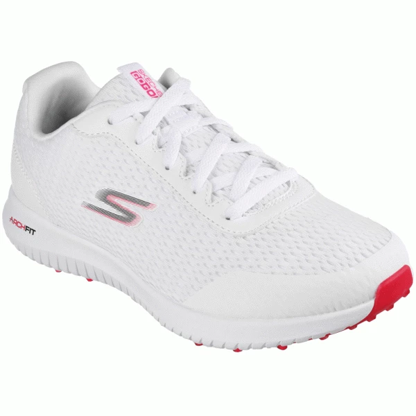 SKECHERS GO GOLF MAX FAIRWAY 3 LADIES GOLF SHOES – WHITE / PINK - Image 3