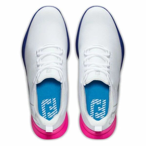 FOOTJOY 2023 FUEL SPORT 55455 GOLF SHOES โ WHITE / PINK / BLUE - Image 7