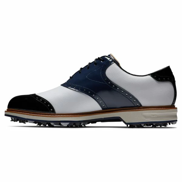 FOOTJOY 2023 PREMIER SERIES WILCOX GOLF SHOES 54323 – WHITE / NAVY / BLACK - Image 6