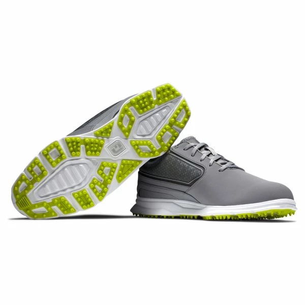 FOOTJOY SUPERLITES XP 58086 GOLF SHOES – GREY / WHITE / LIME - Image 3