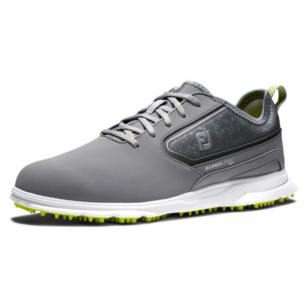 FOOTJOY SUPERLITES XP 58086 GOLF SHOES – GREY / WHITE / LIME - Image 5