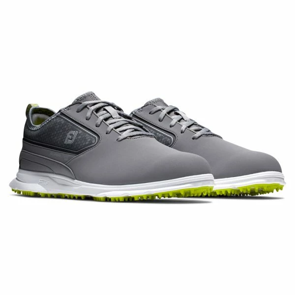 FOOTJOY SUPERLITES XP 58086 GOLF SHOES – GREY / WHITE / LIME - Image 4