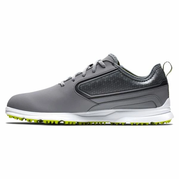 FOOTJOY SUPERLITES XP 58086 GOLF SHOES – GREY / WHITE / LIME - Image 6