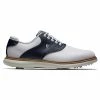 FOOTJOY TRADITIONS 57899 GOLF SHOES – WHITE / NAVY