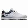 FOOTJOY PRO SL 53074 GOLF SHOES – WHITE / NAVY / RED