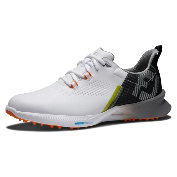 FOOTJOY FUEL 55443 GOLF SHOES โ WHITE / BLACK / ORANGE - Image 2