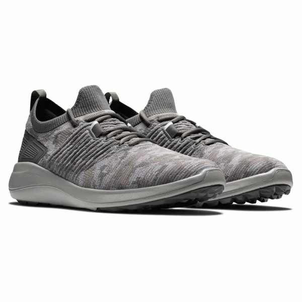 FOOTJOY FLEX XP 56272 GOLF SHOES – GREY CAMO - Image 2