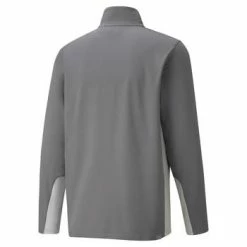 Puma Gamer 1/4 Zip Golf Sweater Mens Small Grey