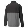 Puma Gamer Colourblock 1/4 Zip Golf Sweater Mens Small Black