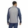 Adidas Colourblock 1/4 Zip Golf Sweater Mens Medium Grey