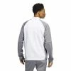 Adidas Colourblock 1/4 Zip Golf Sweater Mens Small White