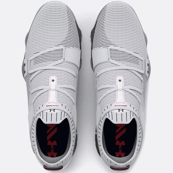 UNDER ARMOUR HOVR TOUR 2 SL GOLF SHOES – GREY - Image 4