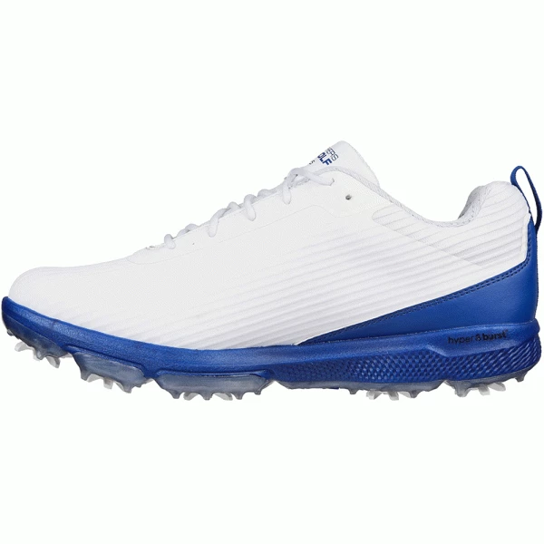 SKECHERS GO GOLF PRO 5 HYPER GOLF SHOES – WHITE / BLUE +FREE SHOE BAG - Image 2