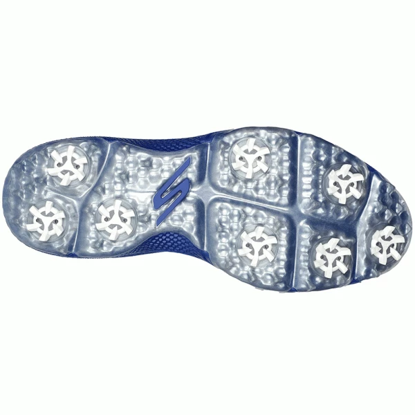 SKECHERS GO GOLF PRO 5 HYPER GOLF SHOES – WHITE / BLUE +FREE SHOE BAG - Image 5