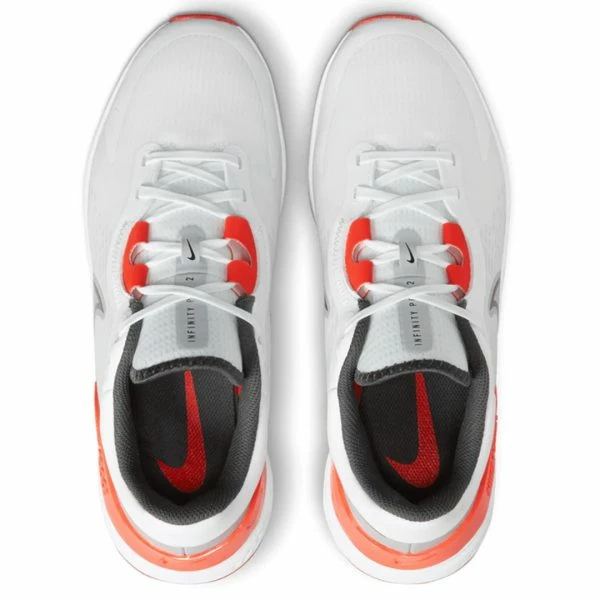 NIKE REACT INFINITY PRO 2 GOLF SHOES โ WHITE / BLACK / WOLF GREY / PICANTE RED - Image 4