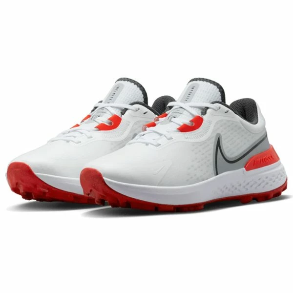 NIKE REACT INFINITY PRO 2 GOLF SHOES โ WHITE / BLACK / WOLF GREY / PICANTE RED - Image 2