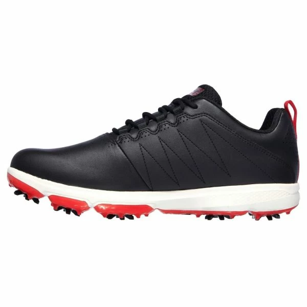 SKECHERS GO GOLF PRO 4 LEGACY GOLF SHOES – BLACK / RED - Image 3