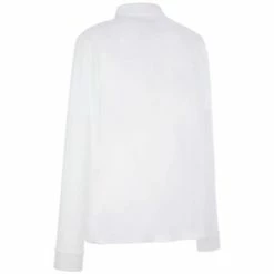 ProQuip Long Sleeve Performance Golf Polo Mens Small White