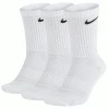 NIKE EVERYDAY GOLF CREW SOCKS – 3 PACK / WHITE
