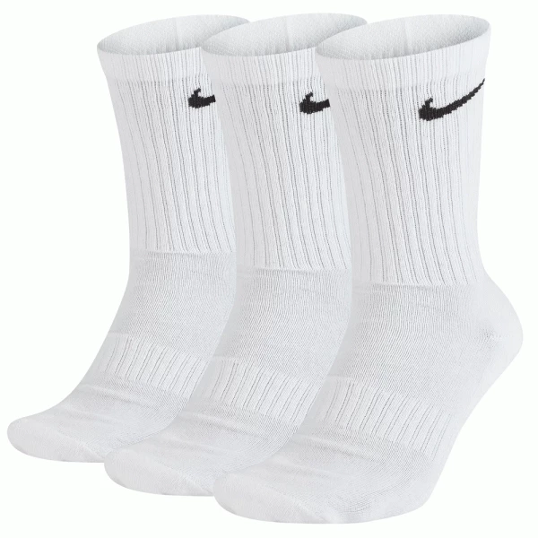 NIKE EVERYDAY GOLF CREW SOCKS β 3 PACK / WHITE