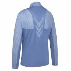 Callaway Odyssey Long Sleeve 1/4 Zip Playing Top Mens Small Blue Horizon