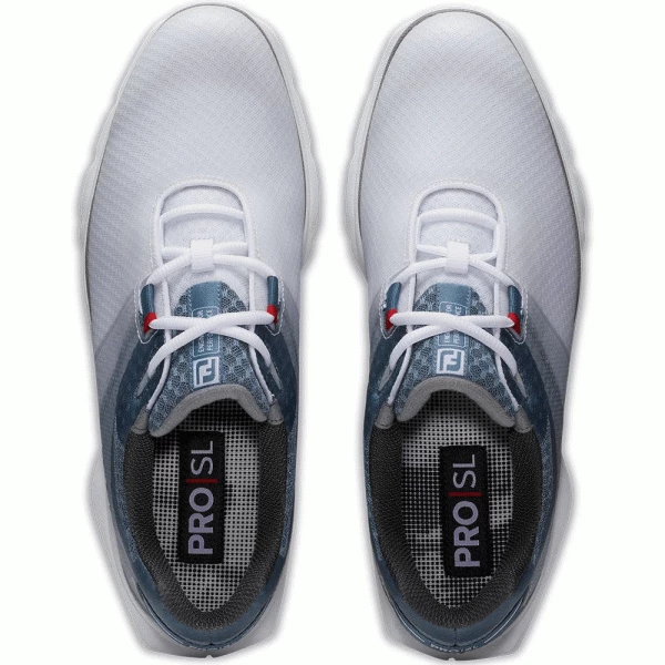FOOTJOY PRO SL SPORT 53854 GOLF SHOES – WHITE / BLUE / NAVY - Image 4