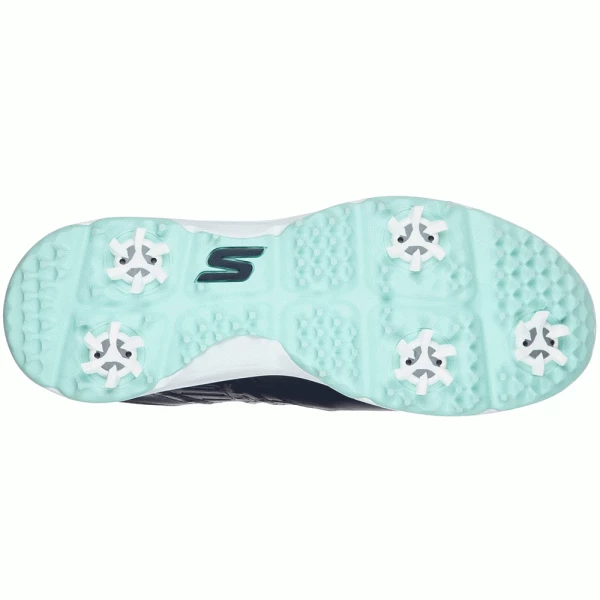 SKECHERS GO GOLF PRO 2 LADIES GOLF SHOES – NAVY / TURQUOISE - Image 3