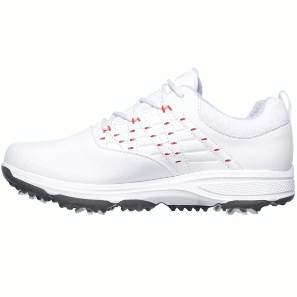 SKECHERS GO GOLF PRO 2 LADIES GOLF SHOES – WHITE / PINK - Image 2