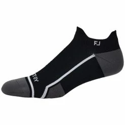 FOOTJOY TECH D.R.Y. ROLL TAB SOCKS – BLACK