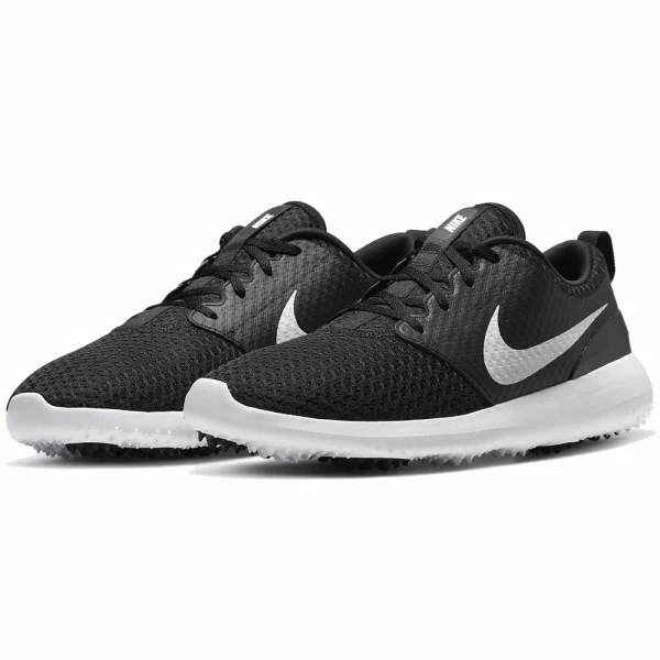 NIKE ROSHE G GOLF / STREET SHOES – BLACK / WHITE - Image 4