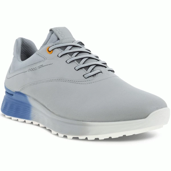 ECCO 2023 S-THREE GORE-TEX® GOLF SHOES – CONCRETE / RETRO BLUE - Image 3