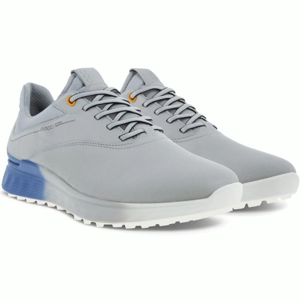 ECCO 2023 S-THREE GORE-TEX® GOLF SHOES – CONCRETE / RETRO BLUE - Image 4