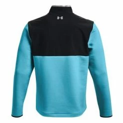 Under Armour Storm Daytona Half Zip Golf Top - Fresco Blue Mens Medium Blue