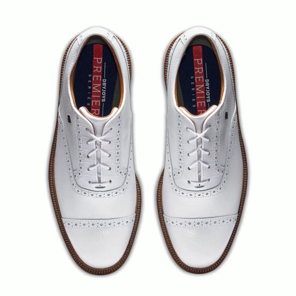 FOOTJOY PREMIER SERIES TARLOW 53903 GOLF SHOES – WHITE - Image 4