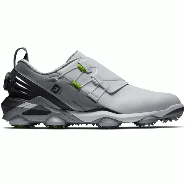 FOOTJOY TOUR ALPHA BOA 55509 GOLF SHOES – WHITE / CHARCOAL / GREY