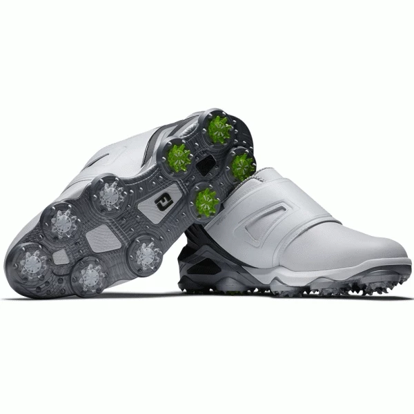 FOOTJOY TOUR ALPHA BOA 55509 GOLF SHOES – WHITE / CHARCOAL / GREY - Image 6